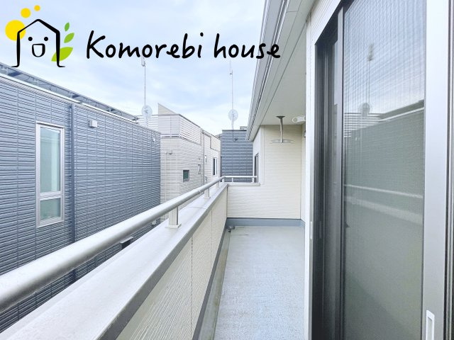 上尾市平塚　中古戸建のバルコニー|広々としたバルコニーです