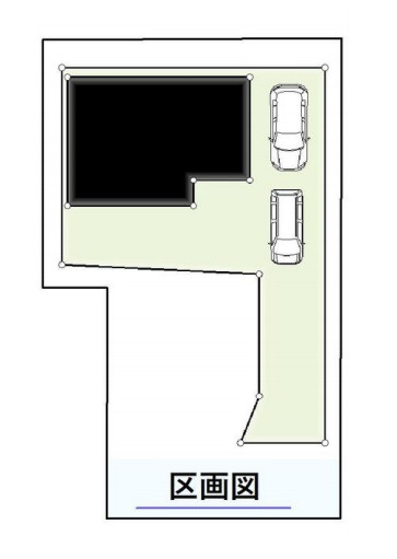 上尾市平塚　中古戸建の区画図