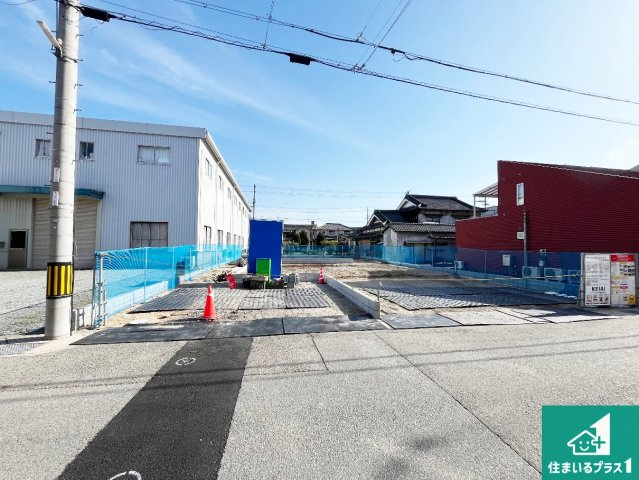 姫路市広畑区清水町　第1期　新築一戸建ての外観|周辺は落ち着いた街並みの住宅地！子育てがしやすい住環境です！まだ未完成ですが、現地でしかわからない事もございます。是非一度ご覧ください。