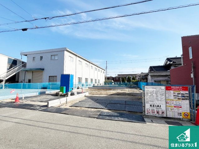 姫路市広畑区清水町　第1期　新築一戸建ての外観|周辺は落ち着いた街並みの住宅地！子育てがしやすい住環境です！まだ未完成ですが、現地でしかわからない事もございます。是非一度ご覧ください。