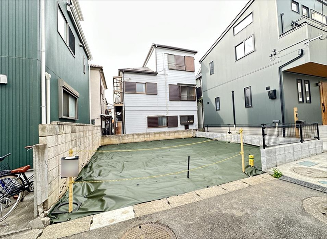 【外観】 | 志木市幸町4丁目　建築条件なし売地　全1区画　(志木本店) | 販売現地／2026年4月10日撮影　
南東向きの明るい立地。