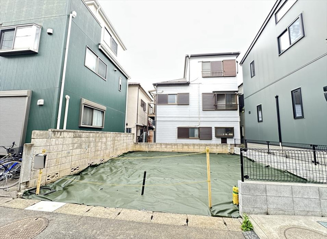 【外観】 | 志木市幸町4丁目　建築条件なし売地　全1区画　(志木本店) | 販売現地／2026年4月10日撮影　
「柳瀬川」駅より徒歩12分で通勤通学に便利。