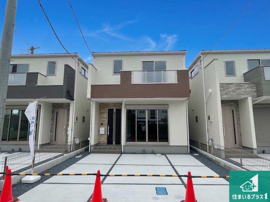 ★大津市別保　第1期　新築一戸建ての外観|お客様に長く安心して住んでいだだける事にこだわった家づくり！住んでからのアフターサービスにもしっかりと取り組んでいます！