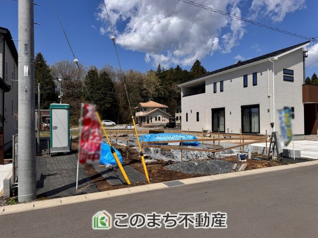 いろどりアイタウン日光市森友23-P1　7号棟の外観|建築中現地写真（同社施工の完成物件・モデルハウスがご見学できます）