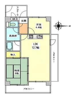セントポーリアⅠの間取り