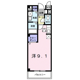 【間取り】 | アムールＭ・Ｋ　Ⅱ