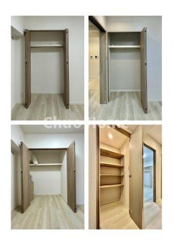 グリーンコーポ町屋の収納|居室にはクローゼットを完備し、自由度の高い家具の配置が叶うシンプルな空間です。お子様の成長と必要になる子供部屋を与えるにはぴったりの間取りですね。
