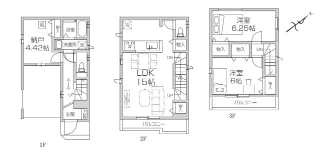 【間取り】 | 和光市白子3丁目　新築一戸建住宅　全1棟　（成増店） | 雨や風から大切なお車を守ることができるビルトインガレージ
※図面を基に作成しています。現況と異なる場合は現況を優先いたします。