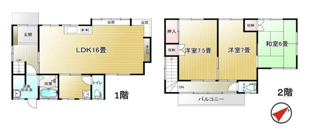 【間取り】 | 日高市高萩東1丁目　中古戸建