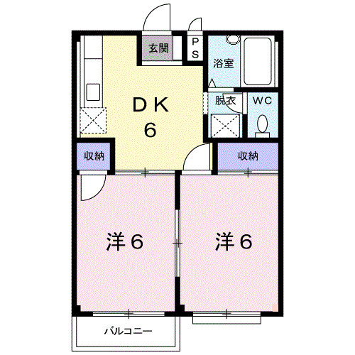 ニューハイツ茂手木の間取り
