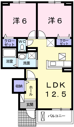 アンジュＴの間取り
