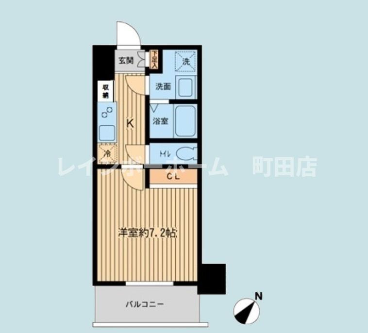 Ｐｒｉｍａｌ　Ｍａｃｈｉｄａ※初期費用分割あと払いサービス利用可能物件の間取り