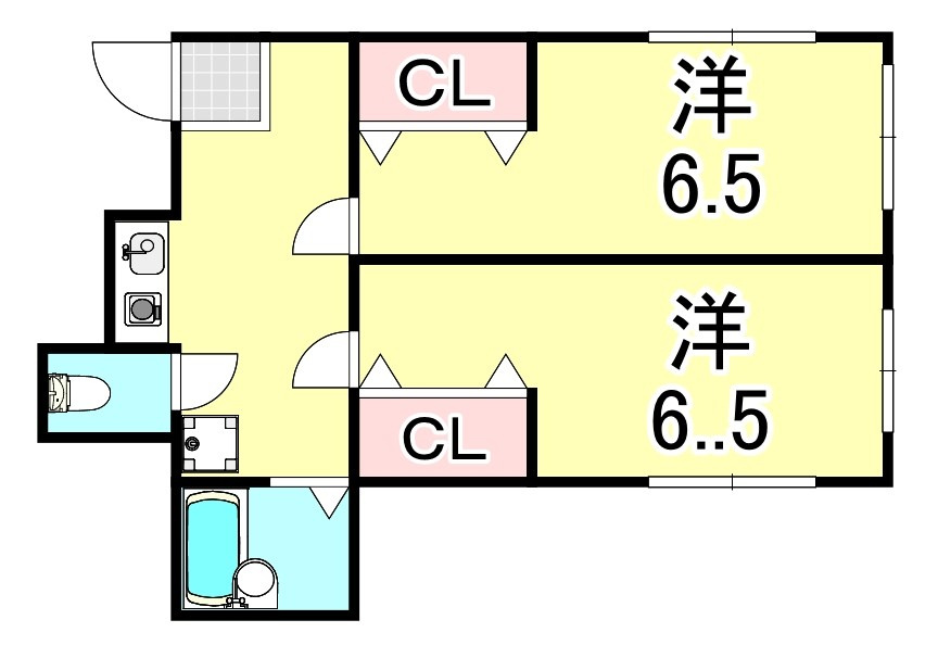 エスト中道の間取り