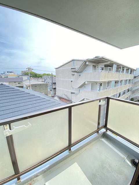 木谷ハイツのバルコニー