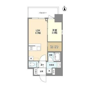 リヴェント難波ウエストの間取り