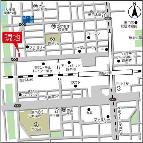 ガーラプレイス錦糸町の地図