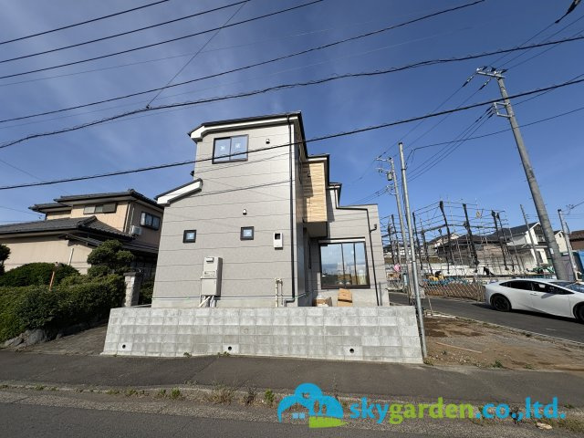 藤沢市下土棚2期　新築戸建　全１棟の外観|令和8年4月14日撮影（工事中）