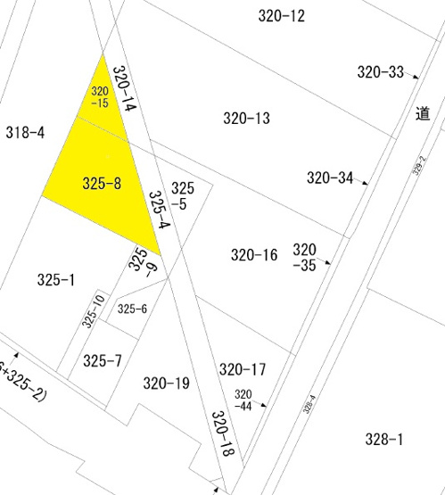【土地図】 | 太田市山之神町325-8、320-15　売地