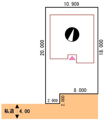 【区画図】 | 堀川町6-16売家