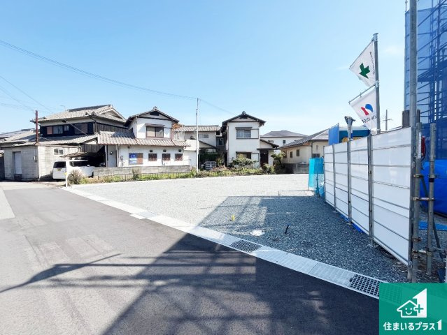 姫路市青山　第1期　新築一戸建ての外観|周辺は落ち着いた街並みの住宅地！子育てがしやすい住環境です！まだ未完成ですが、現地でしかわからない事もございます。是非一度ご覧ください。