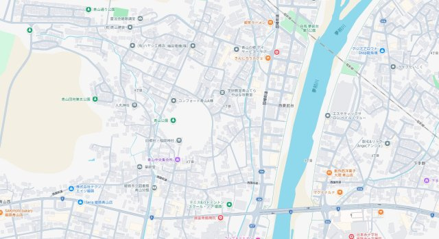 姫路市青山　第1期　新築一戸建ての地図