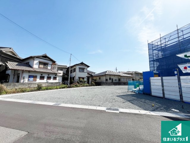 姫路市青山　第1期　新築一戸建ての外観|周辺は落ち着いた街並みの住宅地！子育てがしやすい住環境です！まだ未完成ですが、現地でしかわからない事もございます。是非一度ご覧ください。