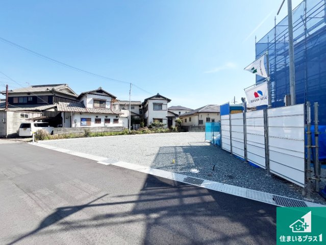 姫路市青山　第1期　新築一戸建ての外観|周辺は落ち着いた街並みの住宅地！子育てがしやすい住環境です！まだ未完成ですが、現地でしかわからない事もございます。是非一度ご覧ください。