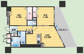 【間取り】 | シェーンブルン羽鷹