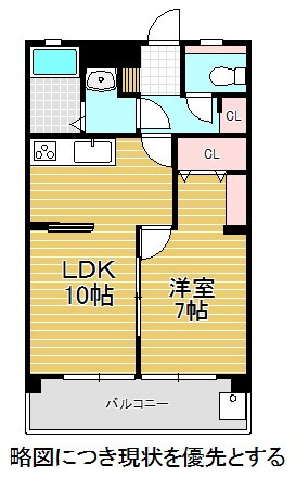 OS・SKYマンション鹿子の間取り