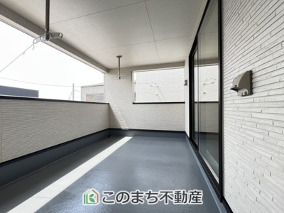 【バルコニー】 | CRADLE GARDEN小山市横倉第4　1期 | 雨でも安心のインナーバルコニーです！
