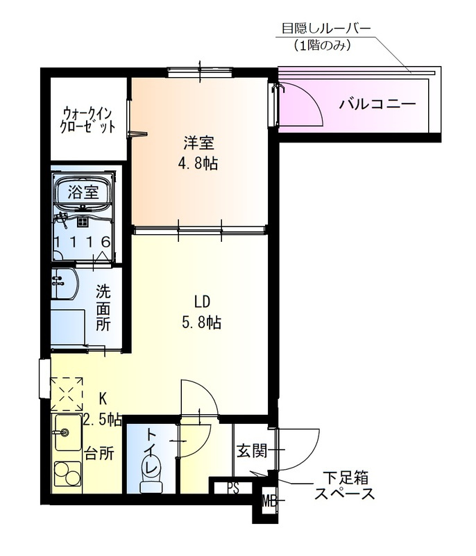 フジパレス城東東中浜Ⅲ番館 BRAVI不動産の間取り