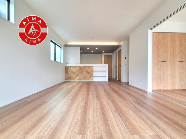 福岡市南区花畑1丁目第4-1棟（1号棟）の居間・リビング|多くの時間を過すことになるリビングだからこそ、いつも穏やかな空間・解放感が味わえ毎日が充実します。