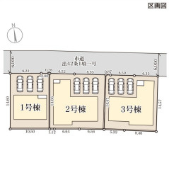 リーブルガーデン姶良市東餅田の区画図