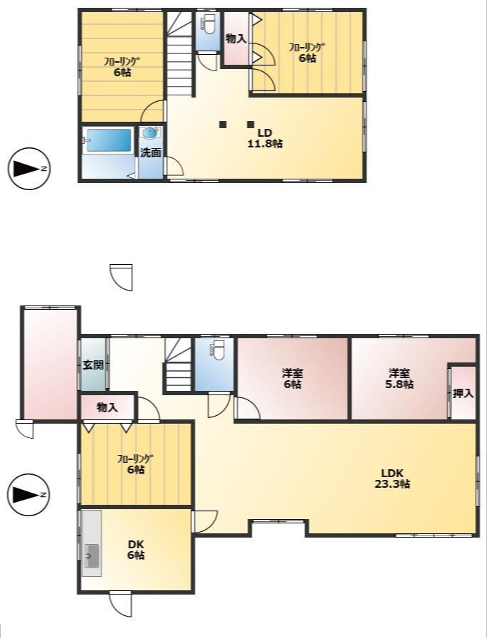 嘉家佐和中古戸建の間取り