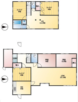 【間取り】 | 嘉家佐和中古戸建