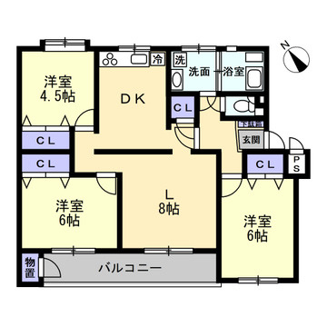 三ツ池ハイツA棟の間取り|※現況優先
