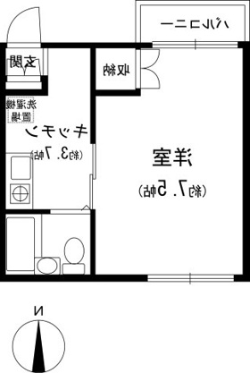 【間取り】 | コーポ碑文谷Ⅱ