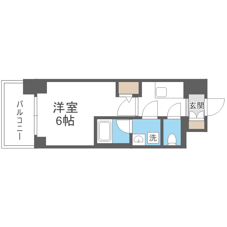リヴェント難波ウエストの間取り