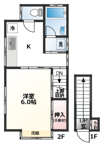 町屋3丁目戸建て2階