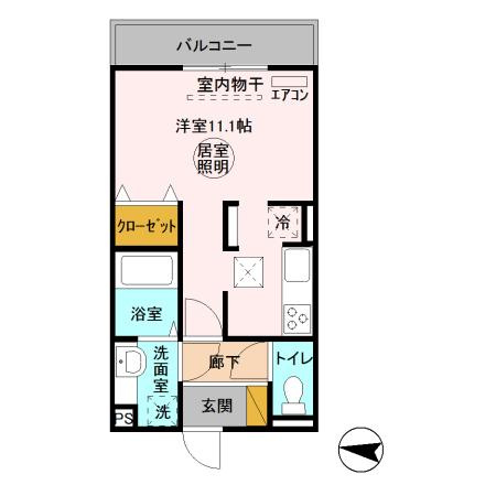 ラ・ドルチェヴィータBの間取り