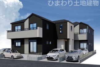 【外観】 | 平塚市袖ケ浜  2号棟 4期 | ２・３号棟イメージパース（完成時に現況と異なる場合は現況優先となります）