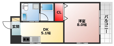 【間取り】 | ブランカ中百舌鳥