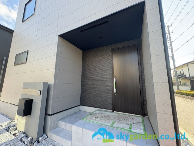 高座郡寒川町小谷１丁目Ⅱ　新築戸建　全４棟A号棟の外観|玄関ポーチの様子