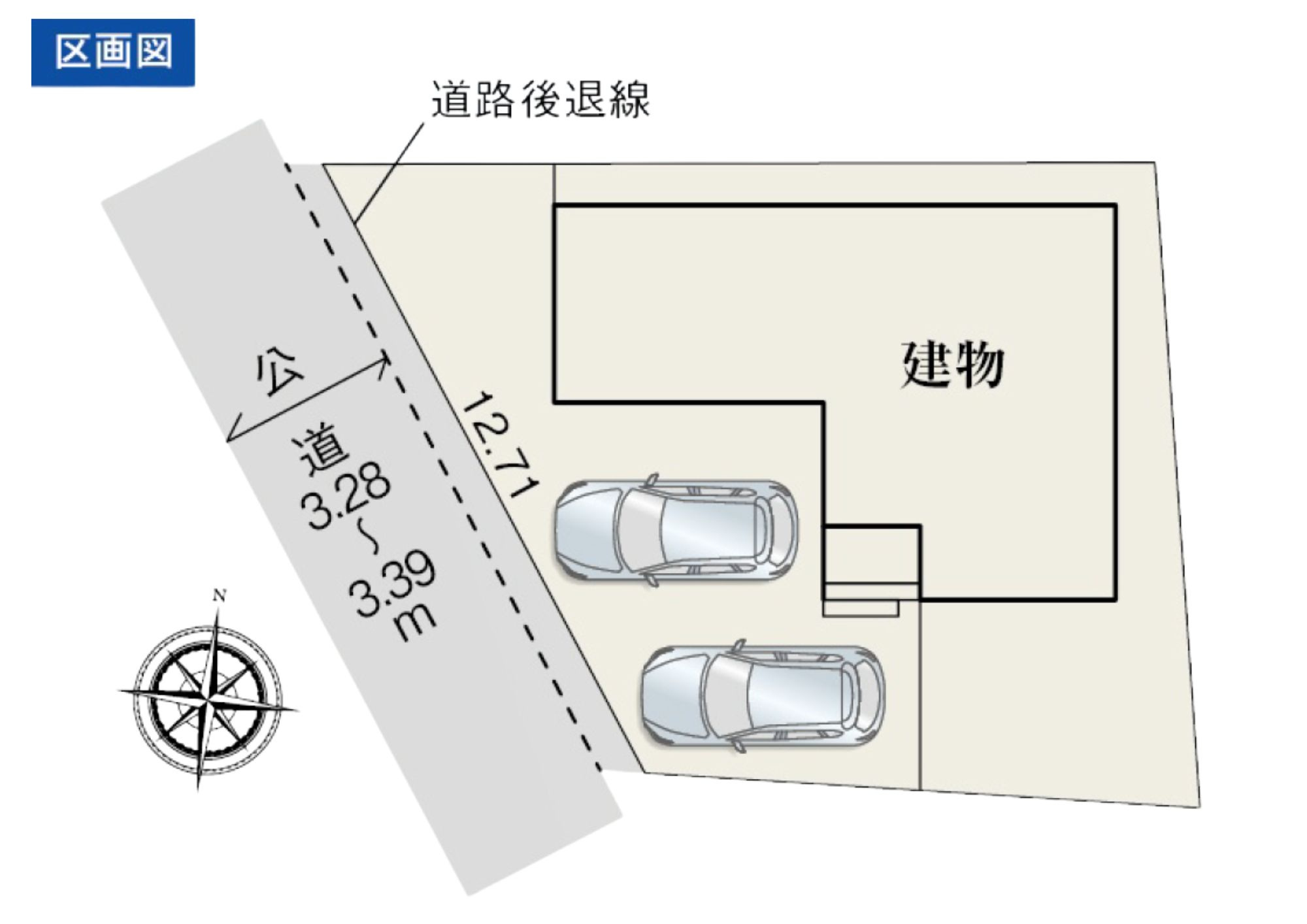 新築戸建て　伊豆の国市大仁　全１棟の区画図