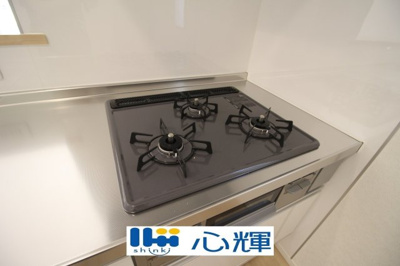 【キッチン】 | クレイドルガーデン山陽小野田市南竜王町 第1（2号棟） | ガスコンロ（都市ガス用）です。