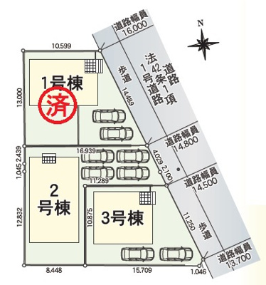 【区画図】 | クレイドルガーデン山陽小野田市南竜王町 第1（2号棟） | 残り2棟です。
