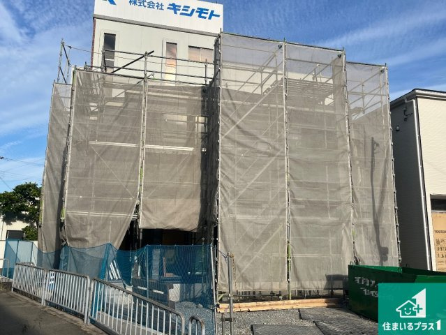 姫路市玉手　第1期　新築一戸建ての外観|周辺は落ち着いた街並みの住宅地！子育てがしやすい住環境です！まだ未完成ですが、現地でしかわからない事もございます。是非一度ご覧ください。