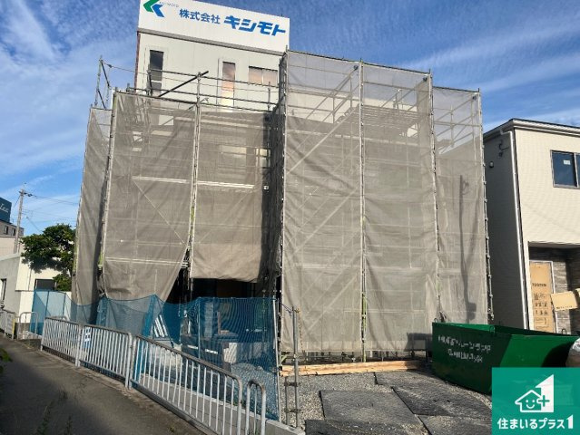 姫路市玉手　第1期　新築一戸建ての外観|周辺は落ち着いた街並みの住宅地！子育てがしやすい住環境です！まだ未完成ですが、現地でしかわからない事もございます。是非一度ご覧ください。