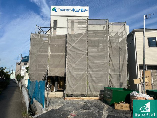 姫路市玉手　第1期　新築一戸建ての外観|周辺は落ち着いた街並みの住宅地！子育てがしやすい住環境です！まだ未完成ですが、現地でしかわからない事もございます。是非一度ご覧ください。