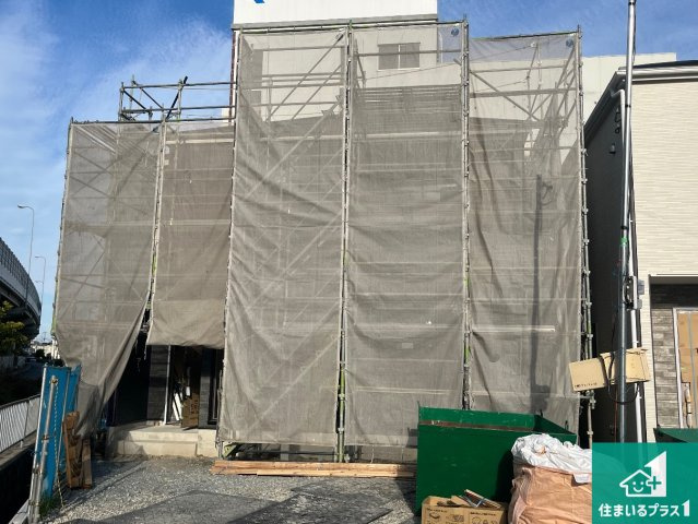 姫路市玉手　第1期　新築一戸建ての外観|周辺は落ち着いた街並みの住宅地！子育てがしやすい住環境です！まだ未完成ですが、現地でしかわからない事もございます。是非一度ご覧ください。